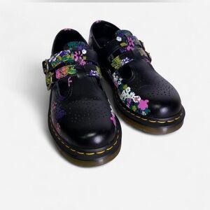 Dr. Martens 8065 Black Floral Mary Jane